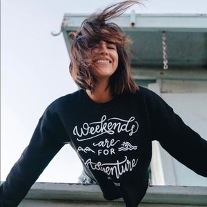 Serengetee “weekends are for adventure” Sweater
